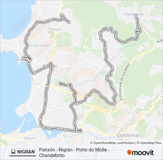 NIGRAN bus Line Map