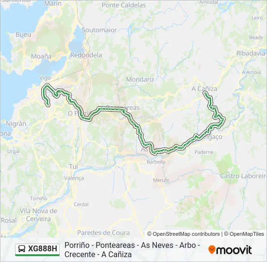 XG888H Bus Line Map