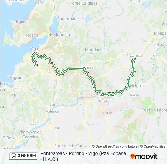 XG888H Bus Line Map