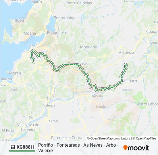 XG888H Bus Line Map