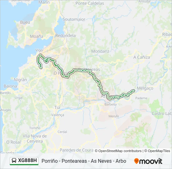 XG888H Bus Line Map