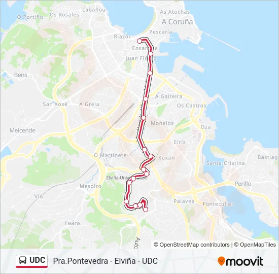 UDC Bus Line Map