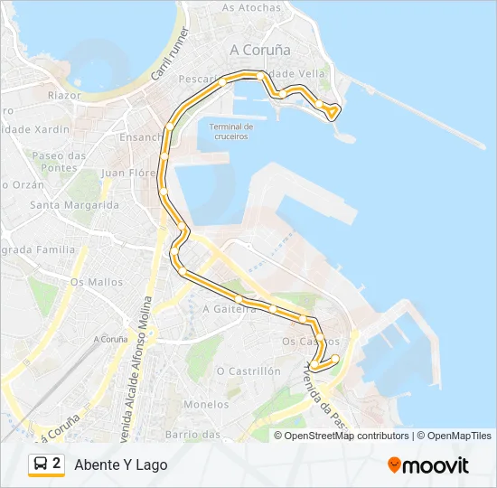 2 Bus Line Map