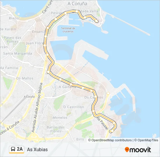 2A Bus Line Map