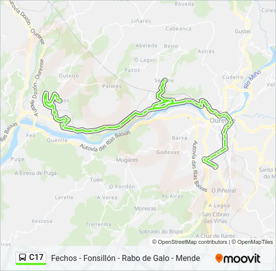 C17 Bus Line Map
