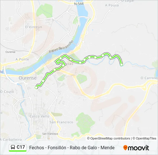 C17 Bus Line Map