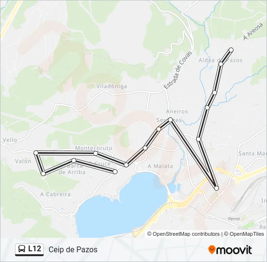 L12 Bus Line Map