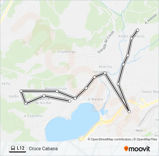 L12 Bus Line Map