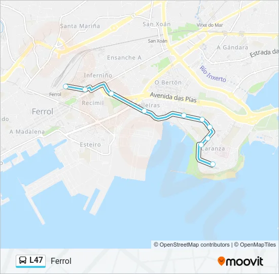 L47 Bus Line Map