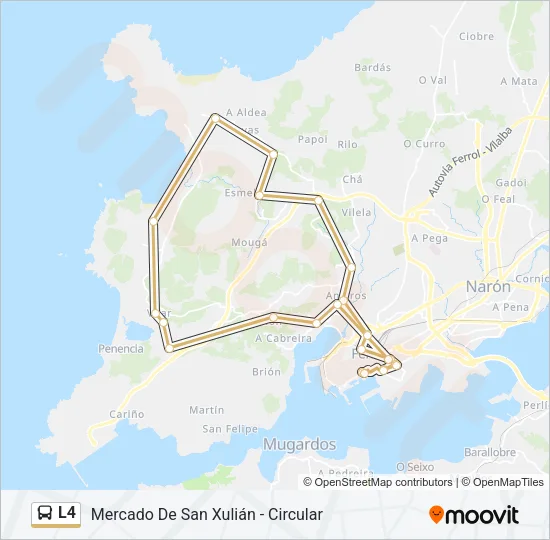 L4 Bus Line Map