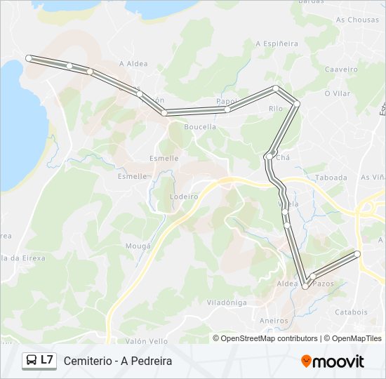 L7 bus Mapa de línia