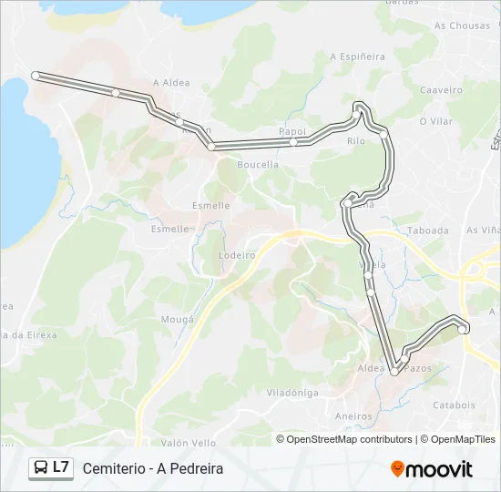 L7 Bus Line Map