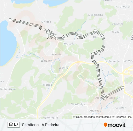 L7 Bus Line Map