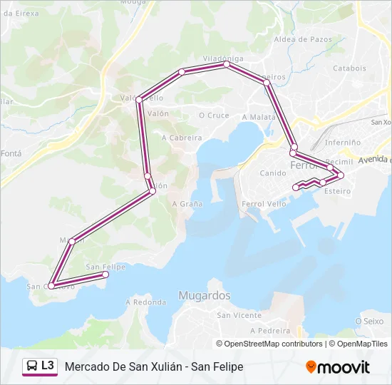 L3 Bus Line Map