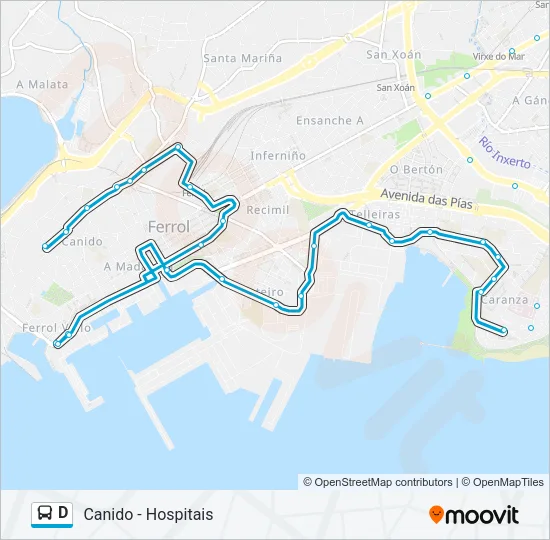 D Bus Line Map