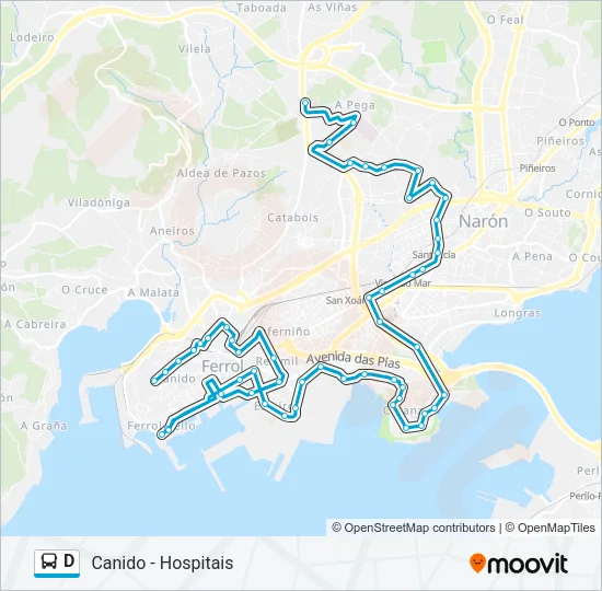 D Bus Line Map
