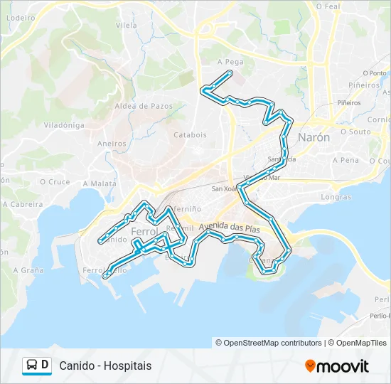 D Bus Line Map
