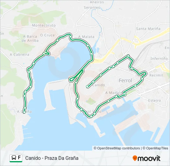 F Bus Line Map