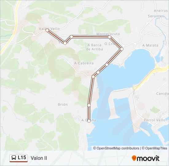 L15 Bus Line Map