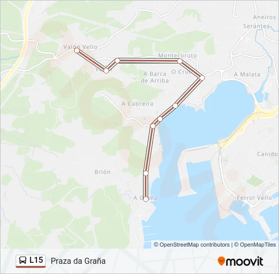 L15 Bus Line Map