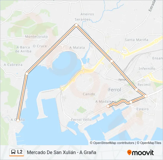 L2 Bus Line Map