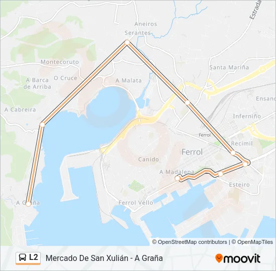 L2 Bus Line Map