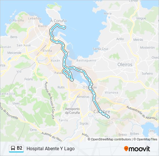 b2 Route: Schedules, Stops & Maps - Hospital Abente Y Lago (Updated)