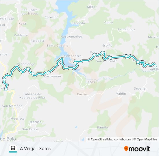 XG61021/32 bus Mapa de línia