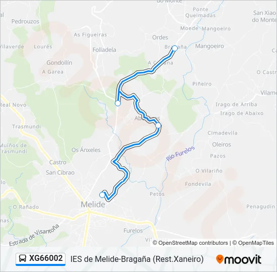 XG66002 Bus Line Map