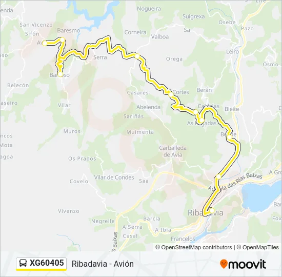 XG60405 Bus Line Map