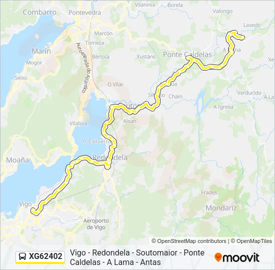 XG62402 Bus Line Map