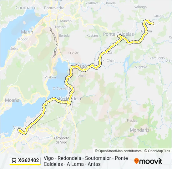 XG62402 Bus Line Map