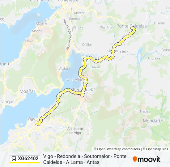 XG62402 Bus Line Map