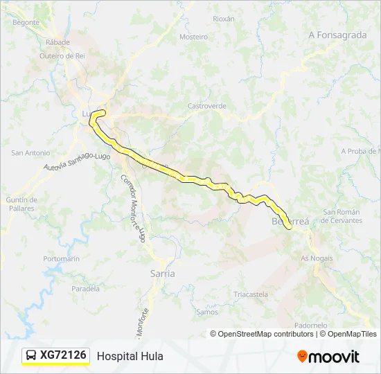 XG72126 Bus Line Map