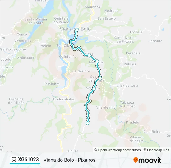 XG61023 Bus Line Map