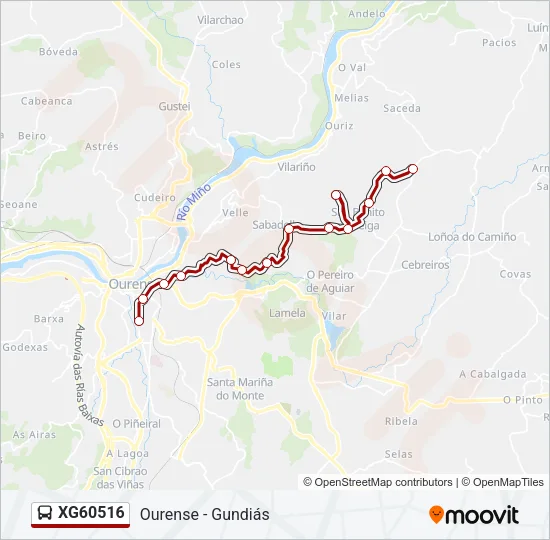 XG60516 Bus Line Map