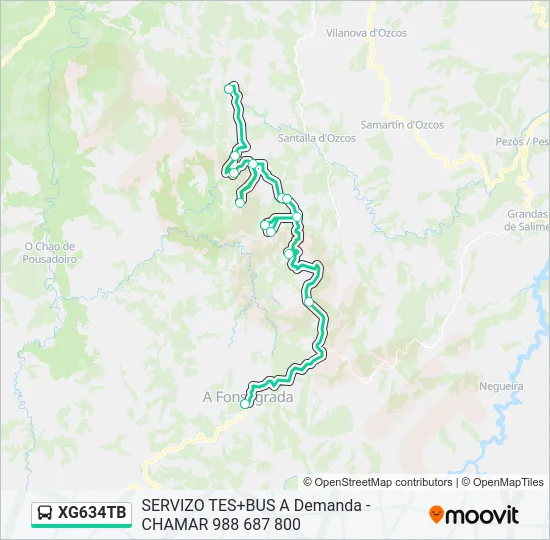XG634TB Bus Line Map