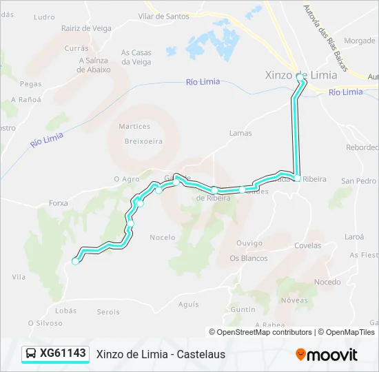 XG61143 Bus Line Map