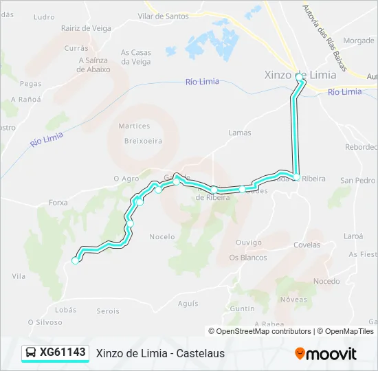 XG61143 Bus Line Map