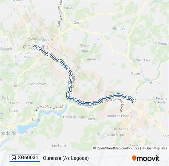XG60031 Bus Line Map