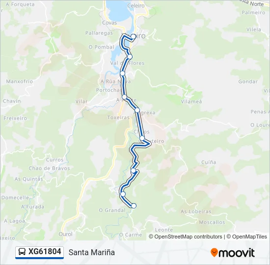 XG61804 Bus Line Map