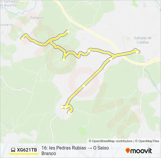 XG621TB Bus Line Map