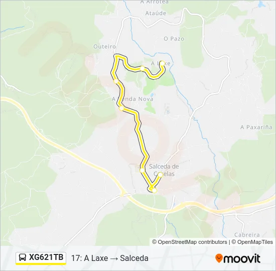 XG621TB Bus Line Map