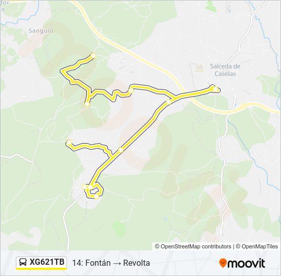 XG621TB bus Line Map