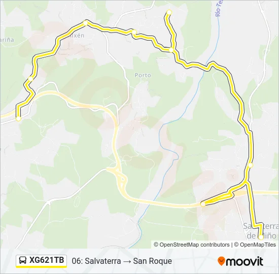 XG621TB Bus Line Map