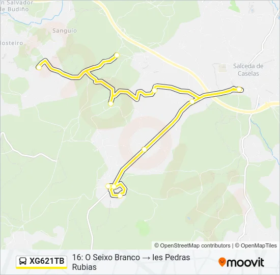 XG621TB Bus Line Map