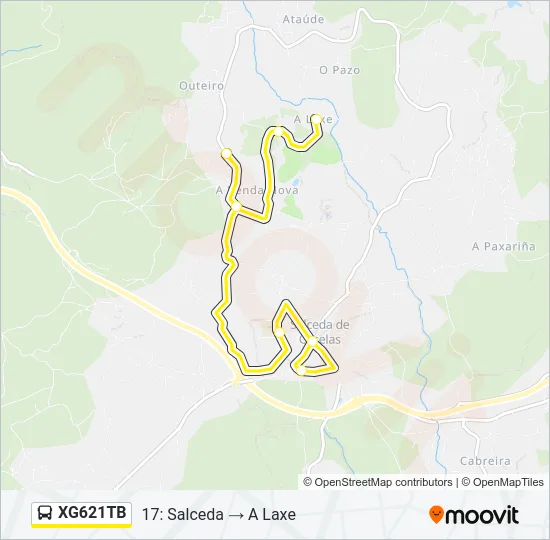 XG621TB Bus Line Map