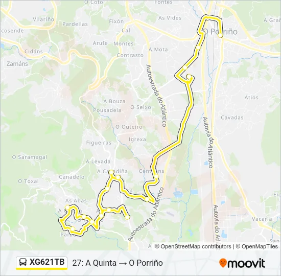 XG621TB Bus Line Map