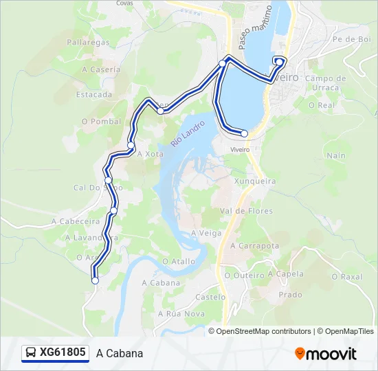 XG61805 Bus Line Map
