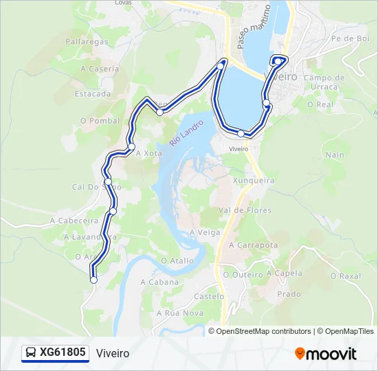 XG61805 Bus Line Map